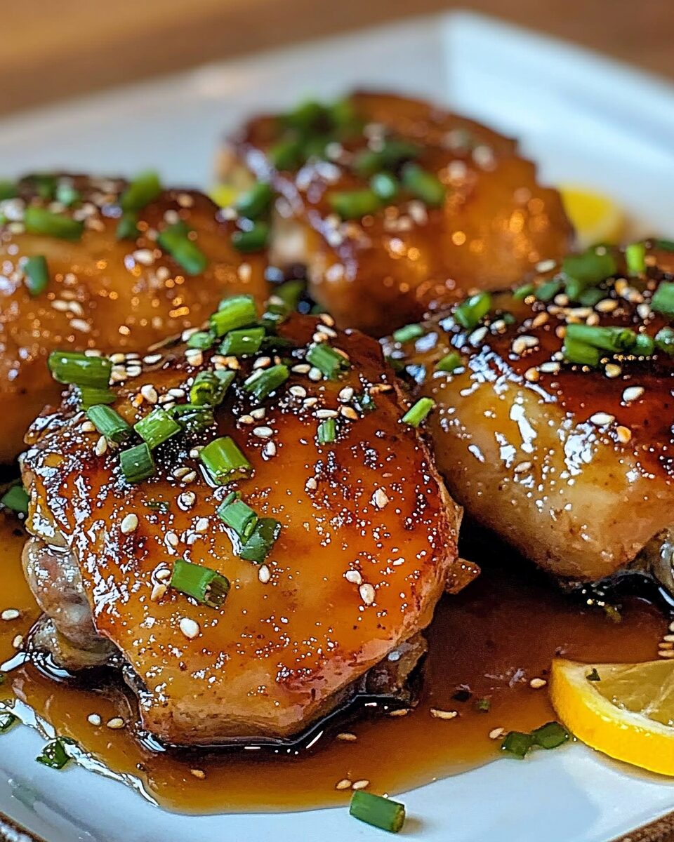 Sweet & Savory Glazed Chicken Thighs