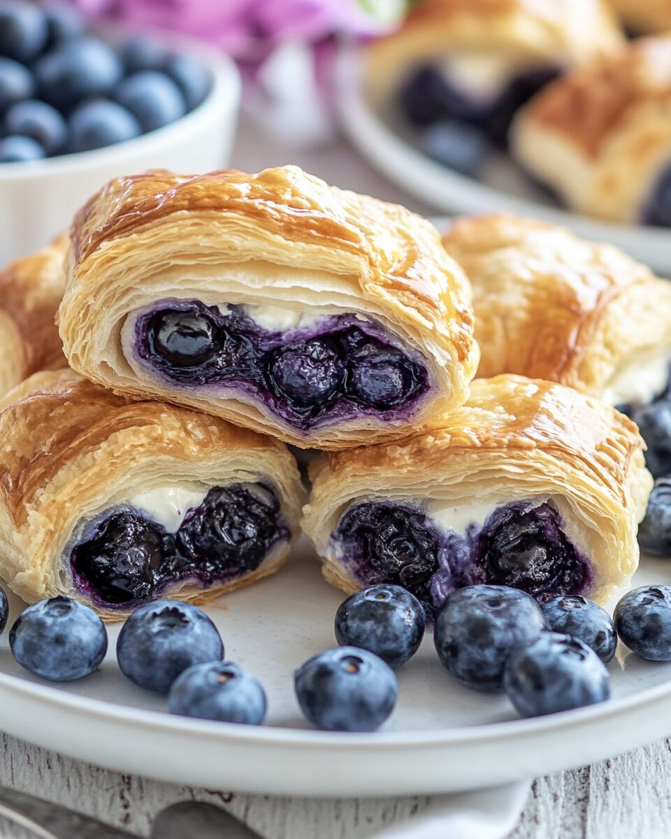 Blueberry Cream Cheese Puff Pastry