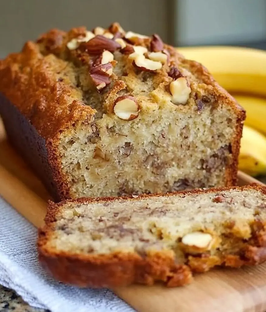 Bourbon Banana Walnut Bread