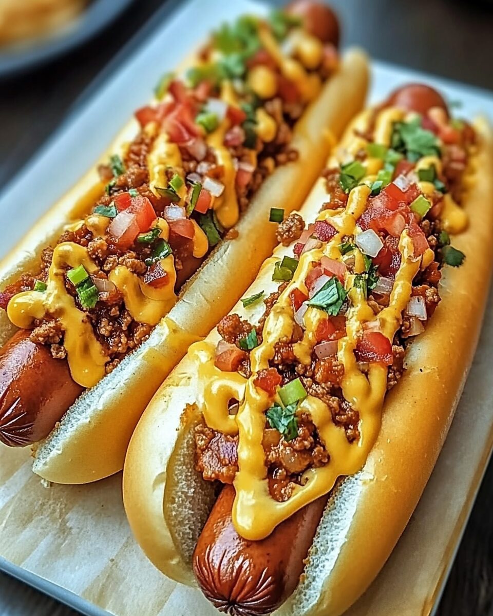 Chili Cheese Dogs with a Kick of Spice