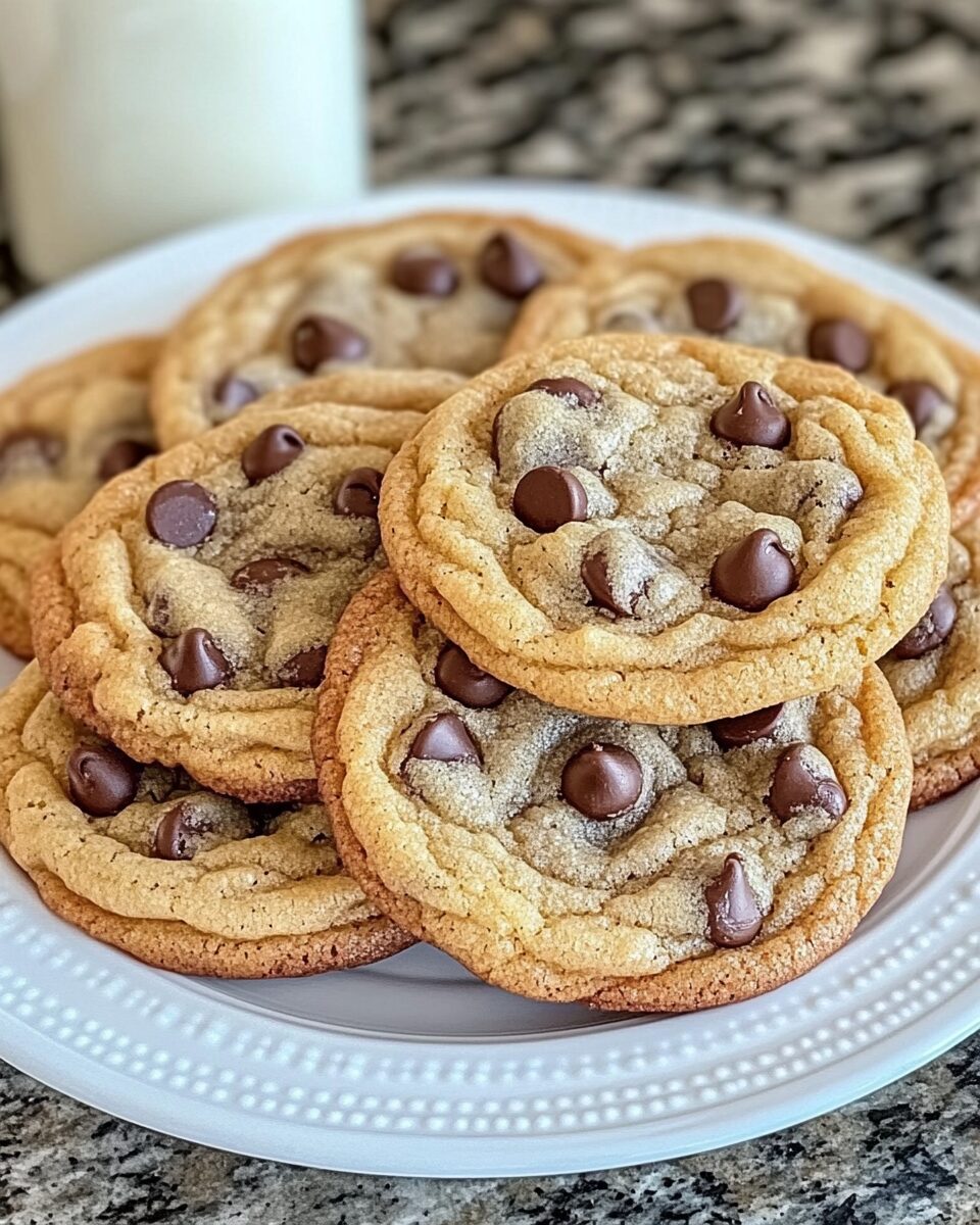 Crispy Chewy Chocolate Chip Cookies