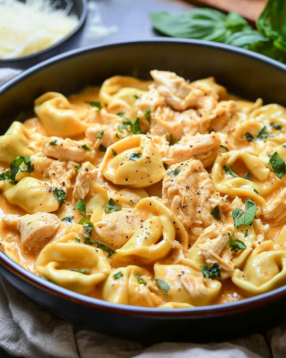 Crockpot Chicken Tortellini