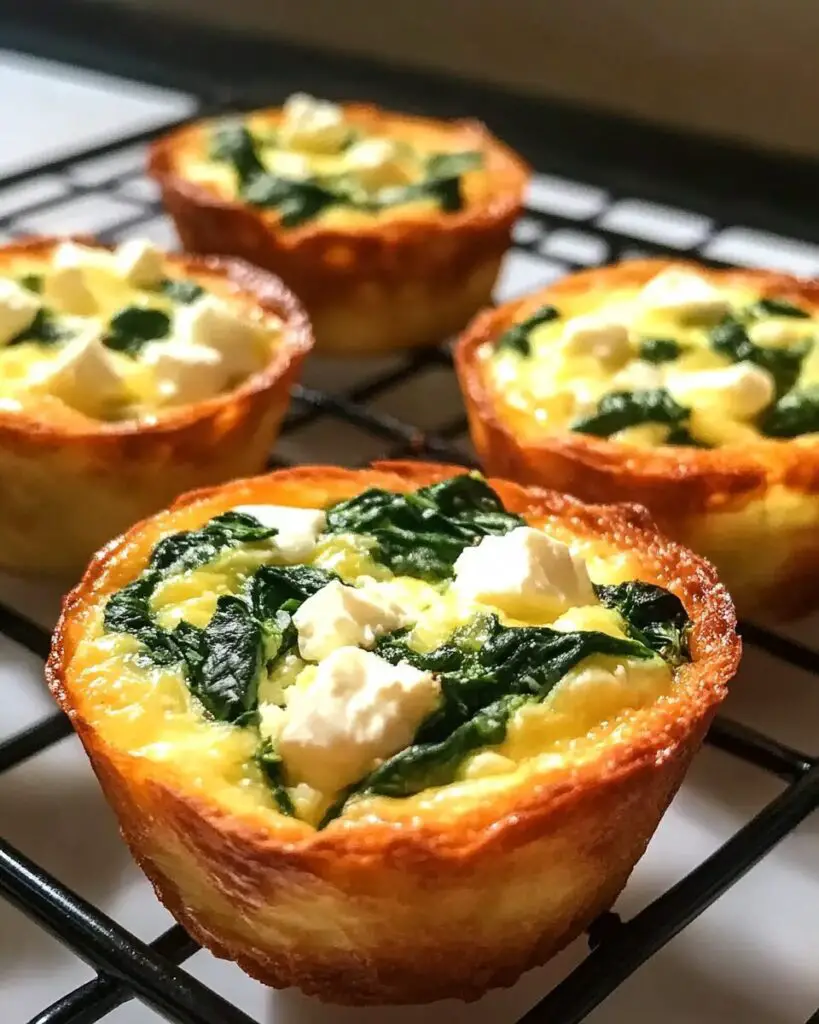Egg Muffins with Spinach and Feta