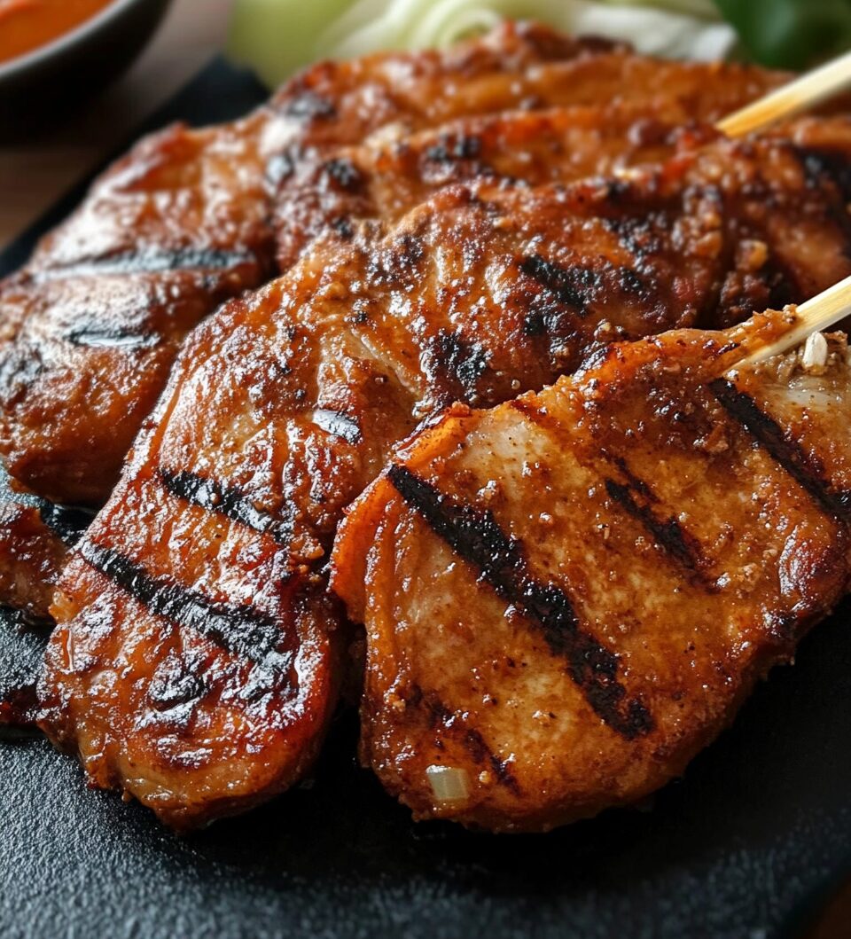 Grilled Pork Chops Adobo