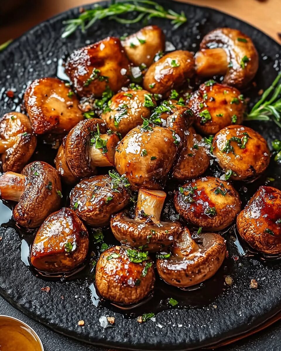 Honey and Garlic Roasted Mushrooms