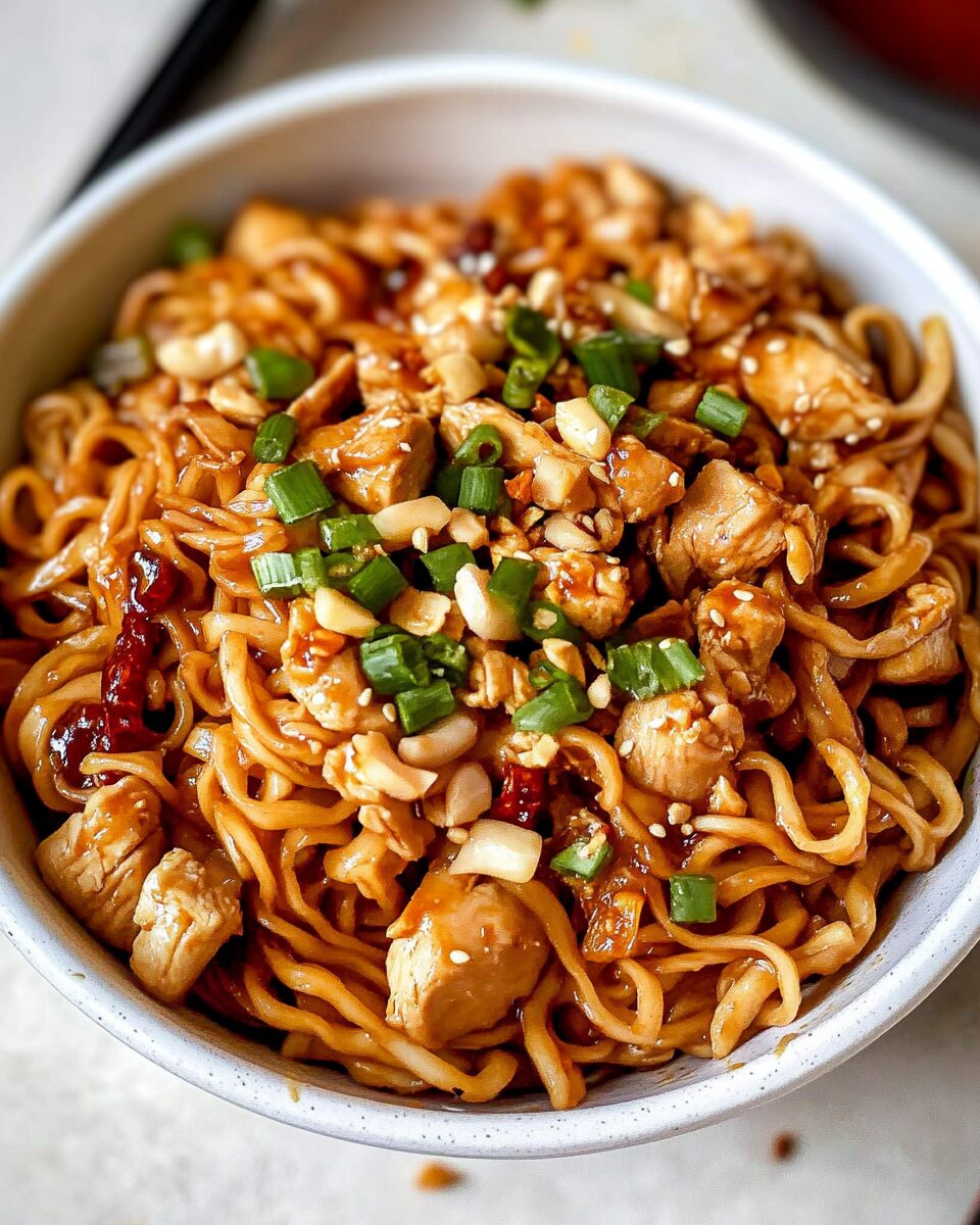 Kung Pao Chicken Noodles
