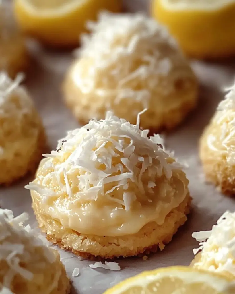 Lemon Coconut Cheesecake Cookies