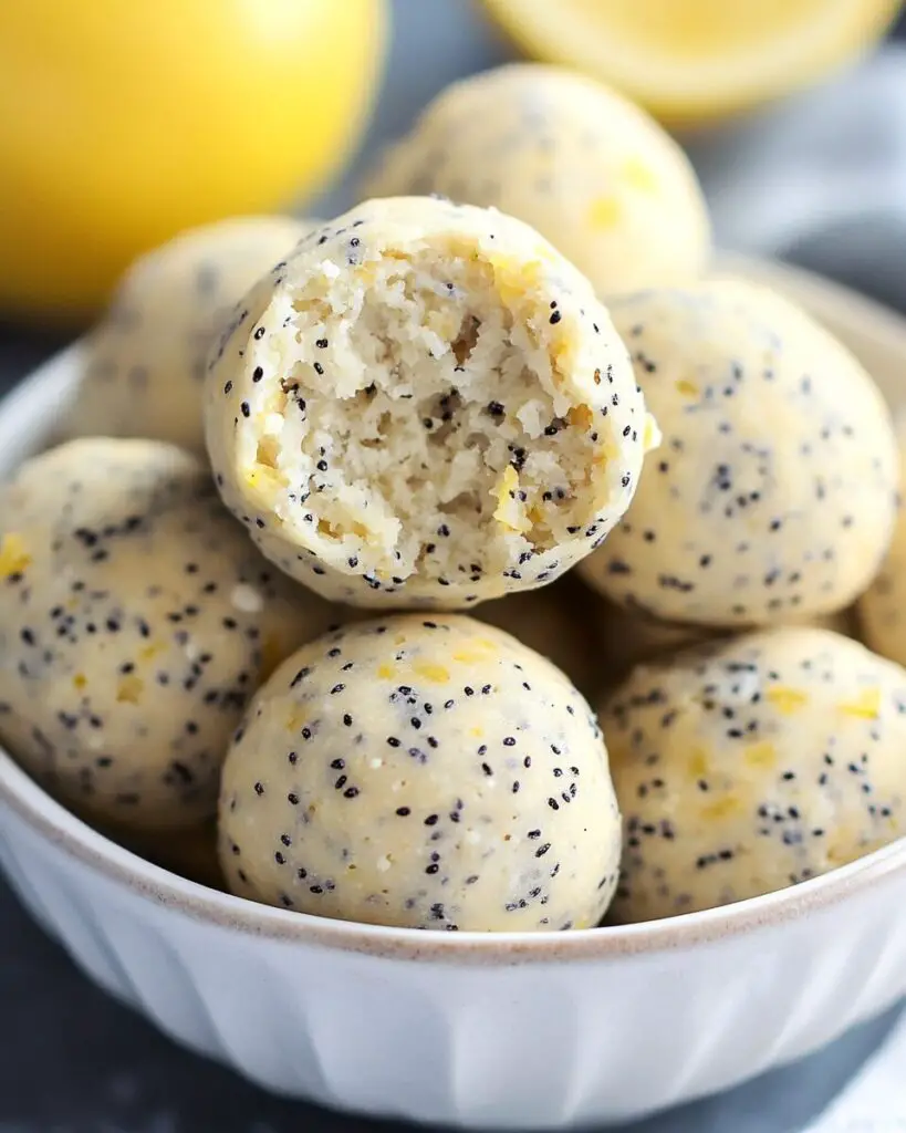 Lemon Poppy Seed Energy Bites