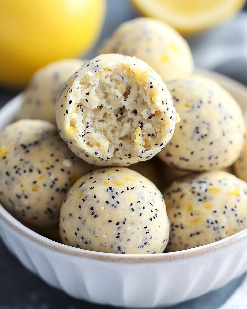 Lemon Poppy Seed Energy Bites