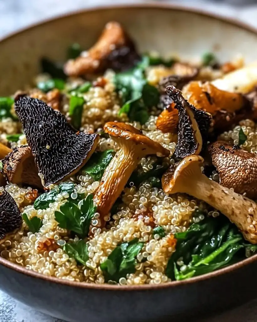 Morel Mushroom and Quinoa Salad
