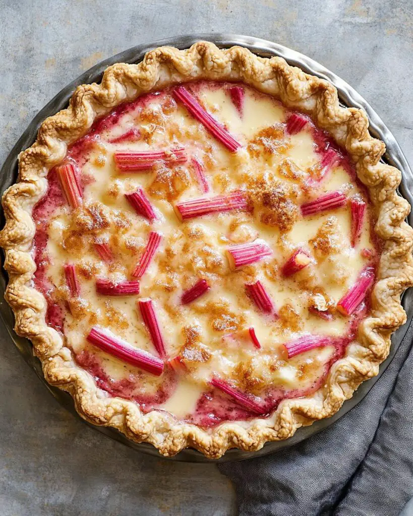 Rhubarb Custard Pie