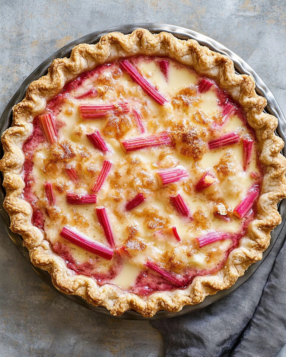 Rhubarb Custard Pie
