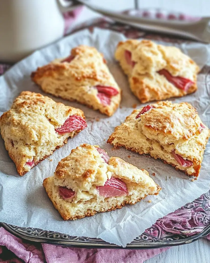 Rhubarb Scones