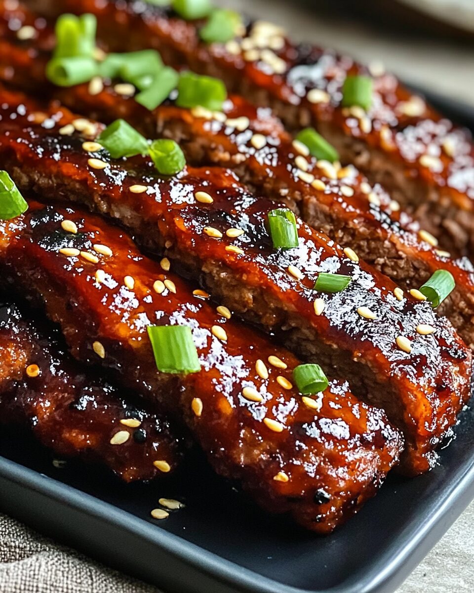 Sweet Spicy Korean BBQ Meatloaf