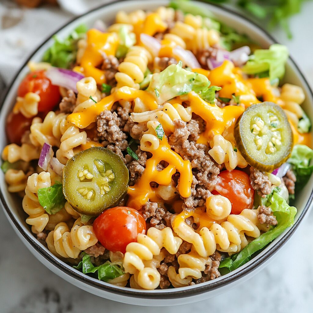 Big Mac Pasta Salad