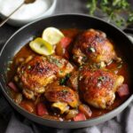 Chicken with Rhubarb Sauce