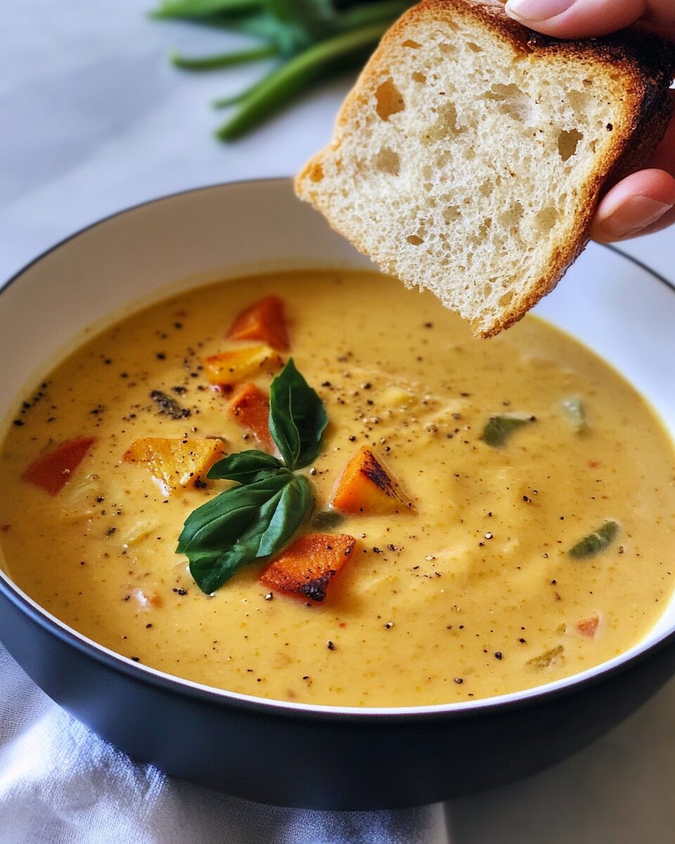 Creamy Roasted Veggie Soup