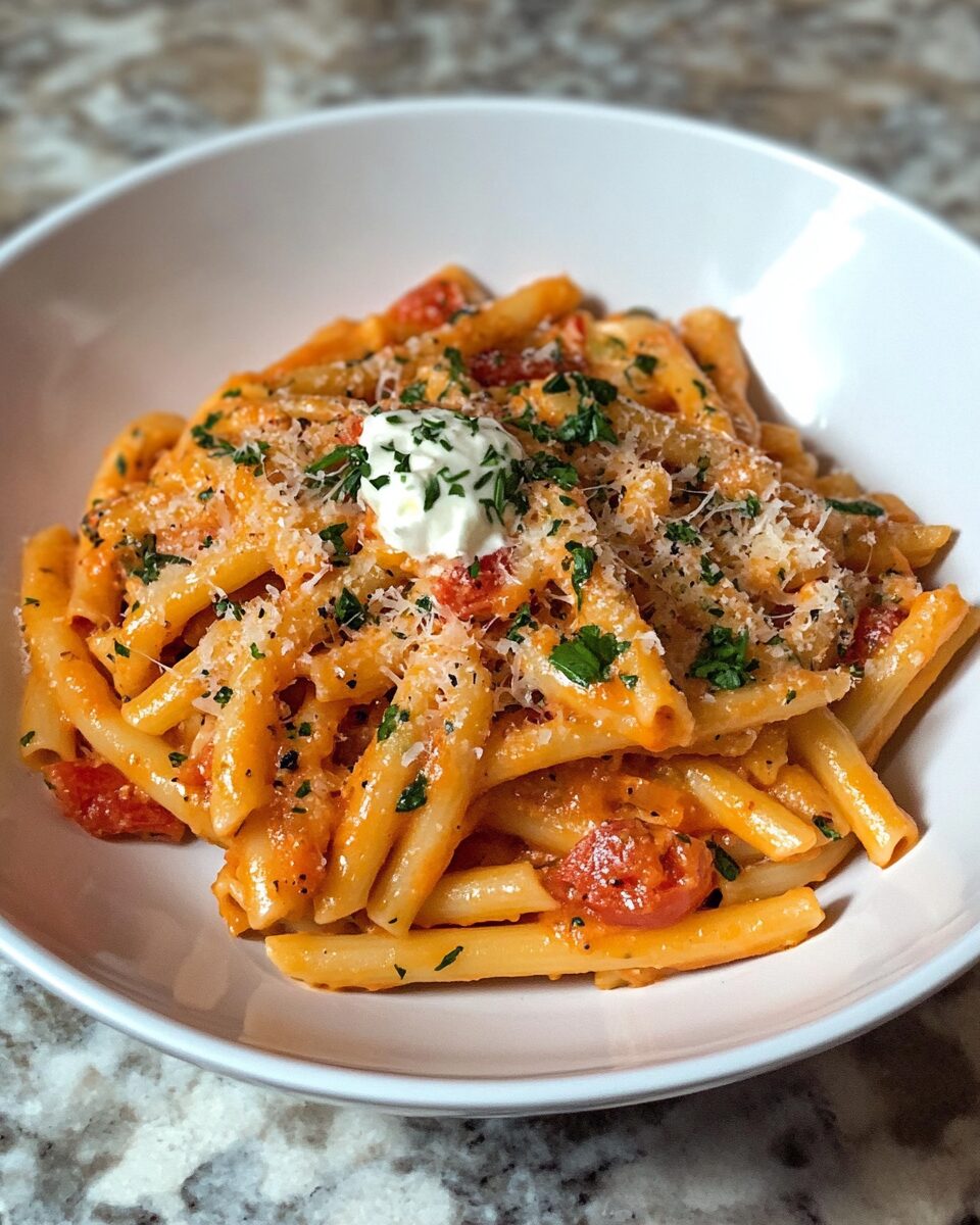 Creamy Tomato Garlic Pasta