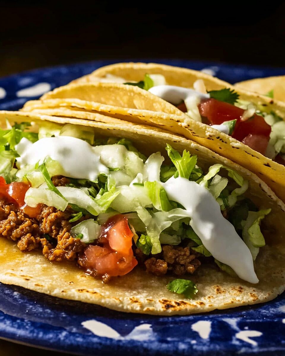 Crispy Golden Beef Tacos
