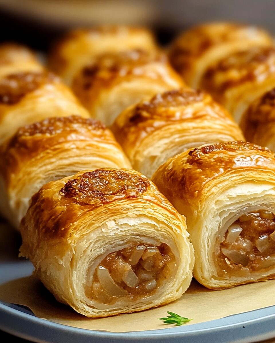 French Onion Sausage Rolls
