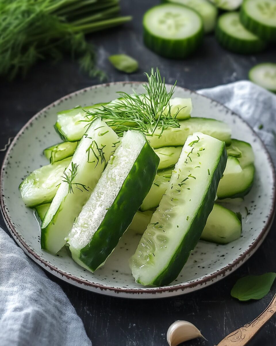 Garlic Dill Cucumbers