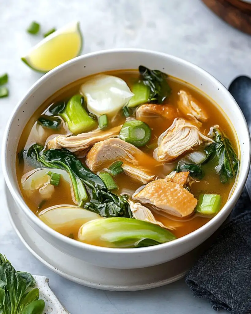 Hearty Bokchoy Chicken Soup