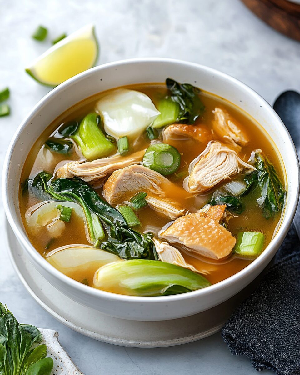 Hearty Bokchoy Chicken Soup