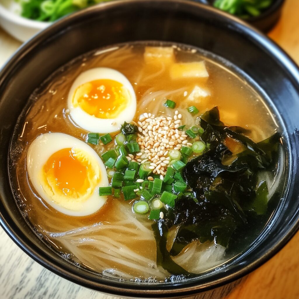 Japanese Glass Noodle Soup (Harusame Soup)