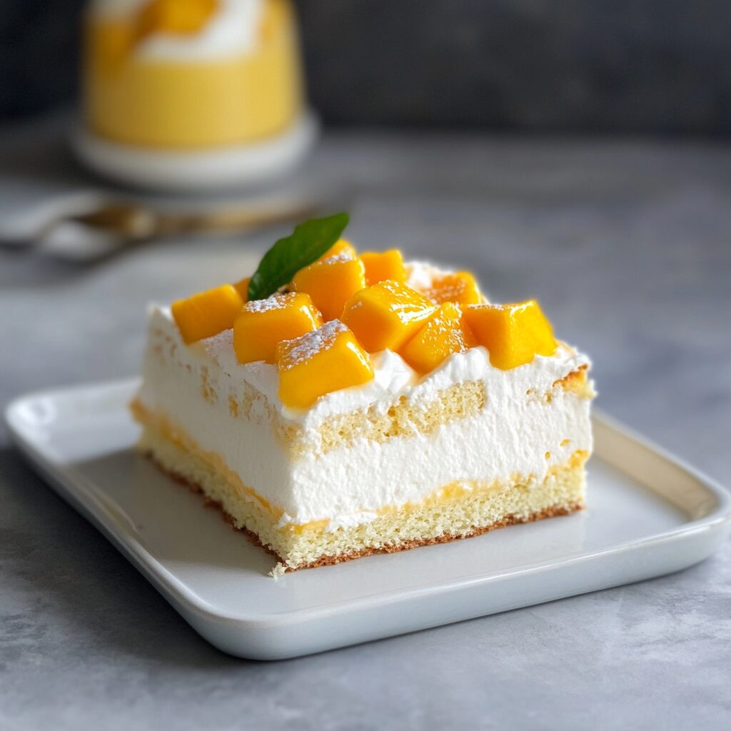 Mango Lassi Tres Leches Cake
