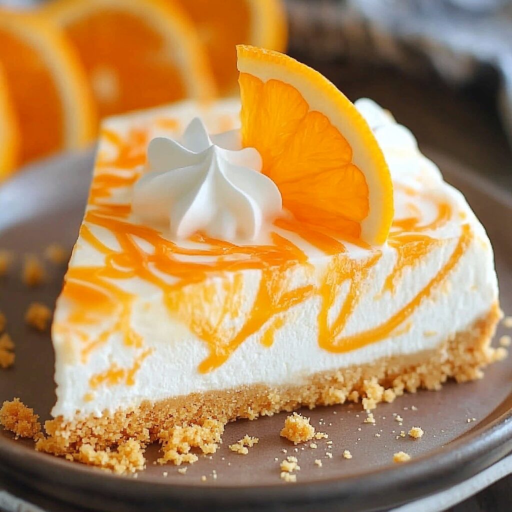 No-Bake Orange Creamsicle Cheesecake