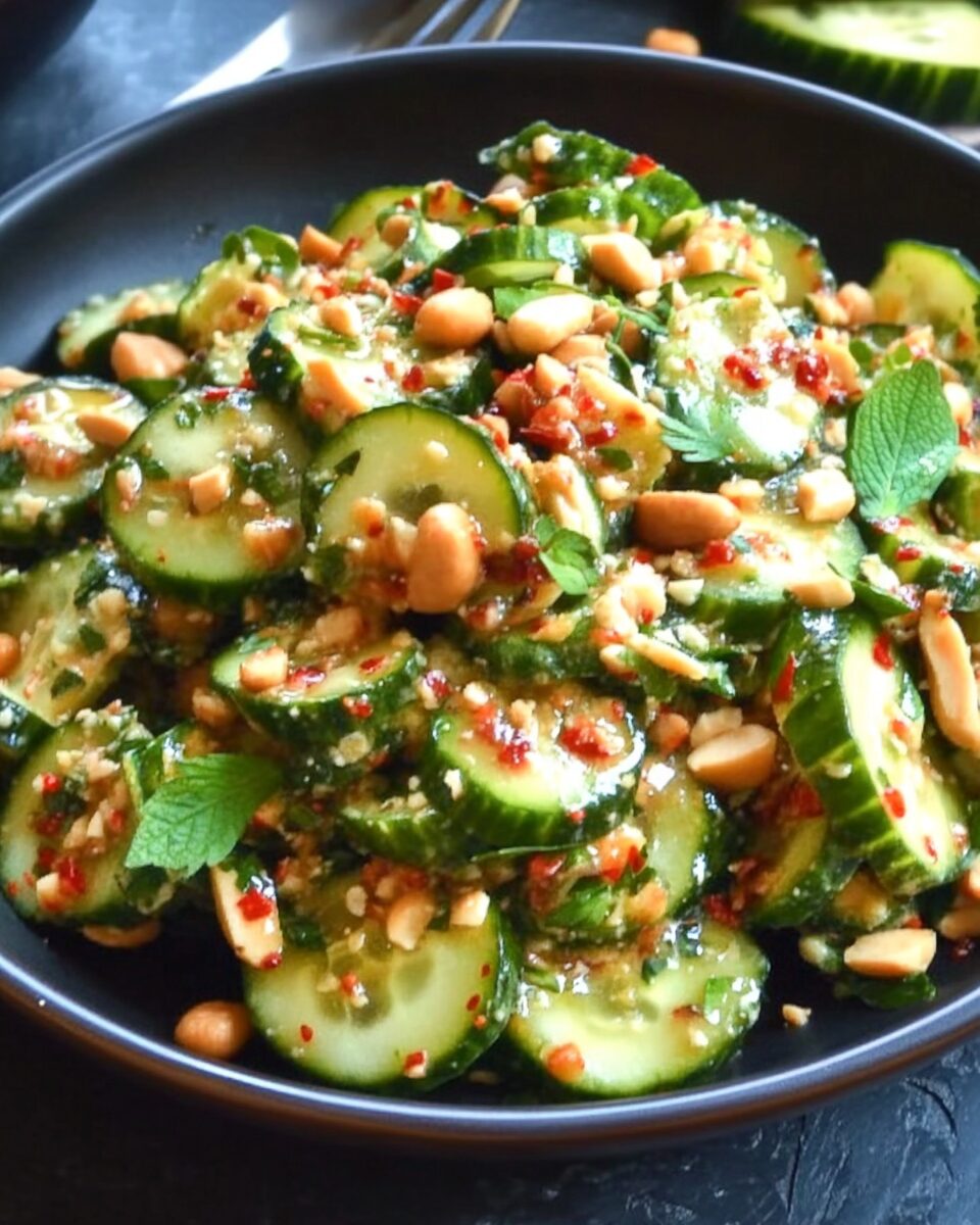 Spicy Peanut Cucumber Salad