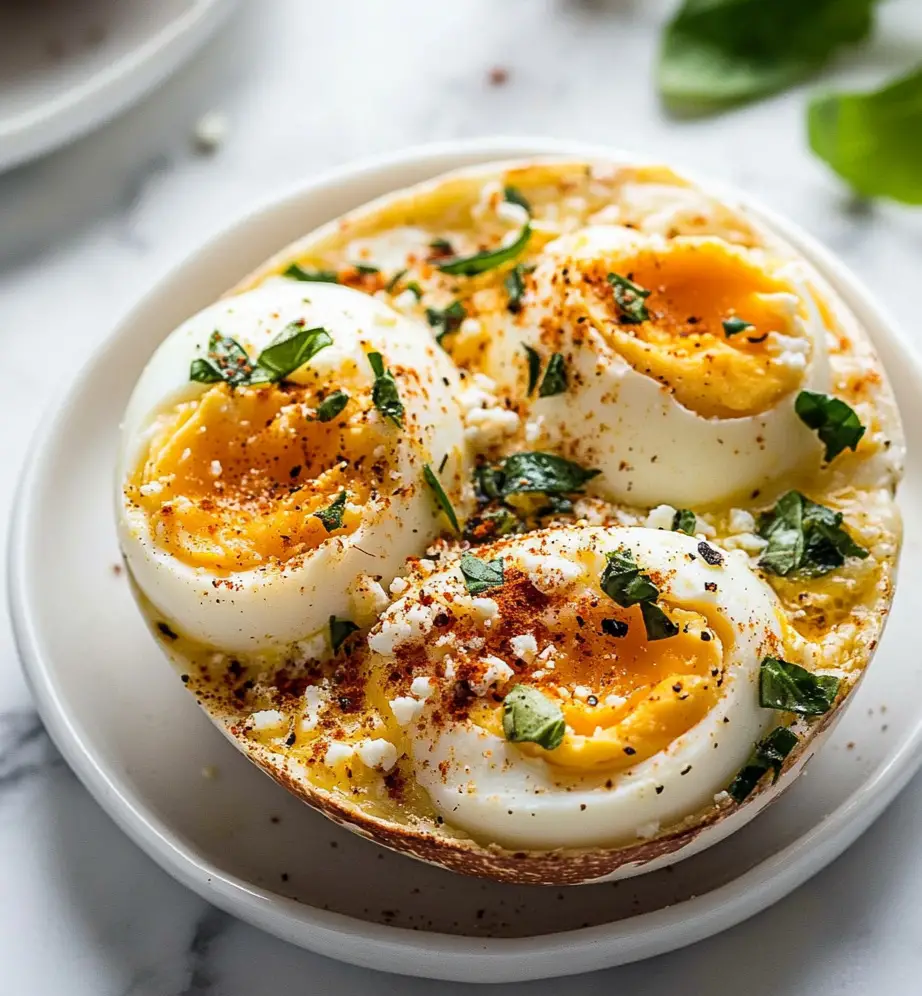 Baked Feta Eggs
