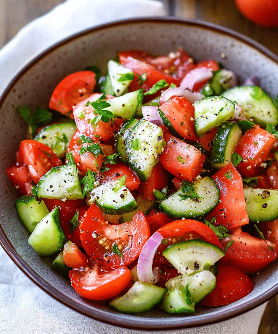 Easy Tomato Cucumber Salad