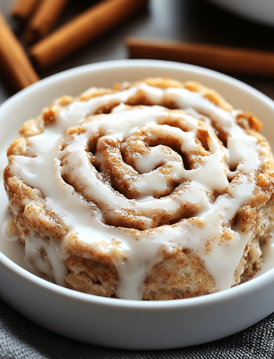 High Protein Cinnamon Roll Baked Oatmeal