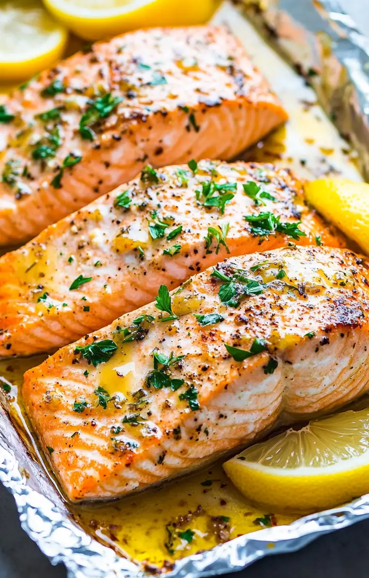 Sheet Pan Lemon Garlic Butter Salmon