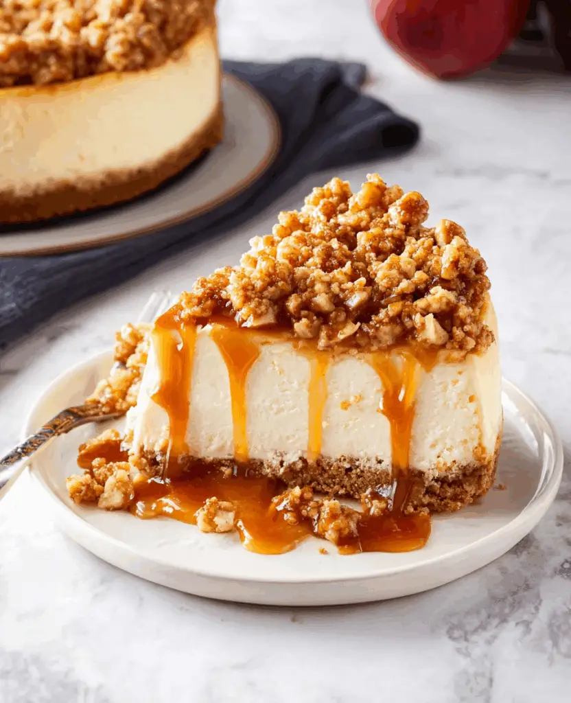 Apple Crisp Cheesecake