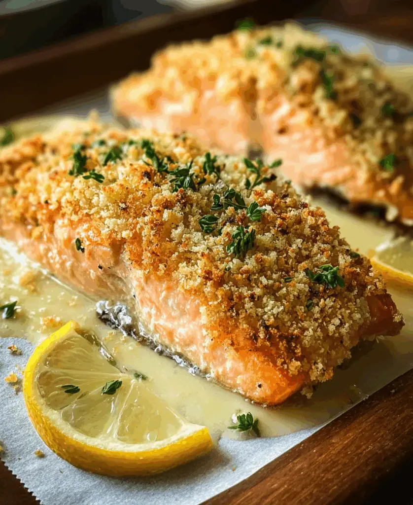 Baked Parmesan Crusted Salmon