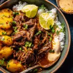 Crockpot Chipotle Pineapple Pot Roast Bowls