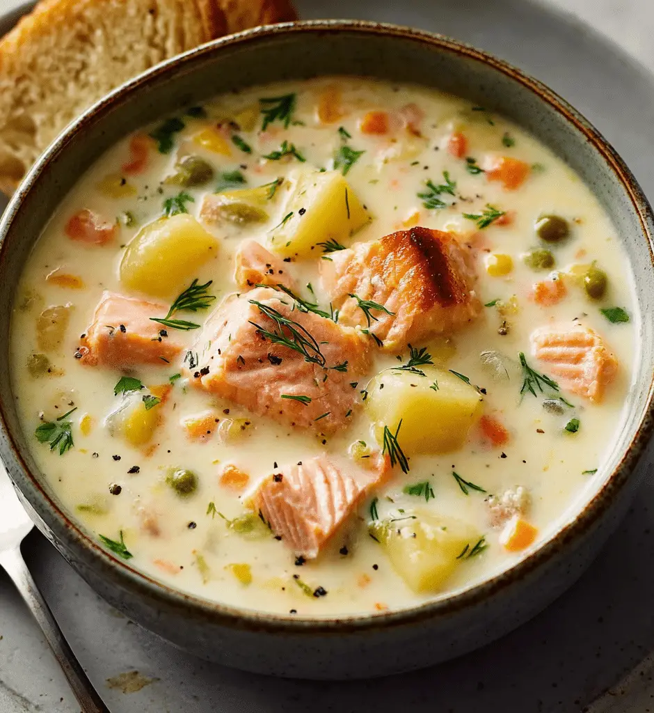 Creamy Salmon Chowder Soup