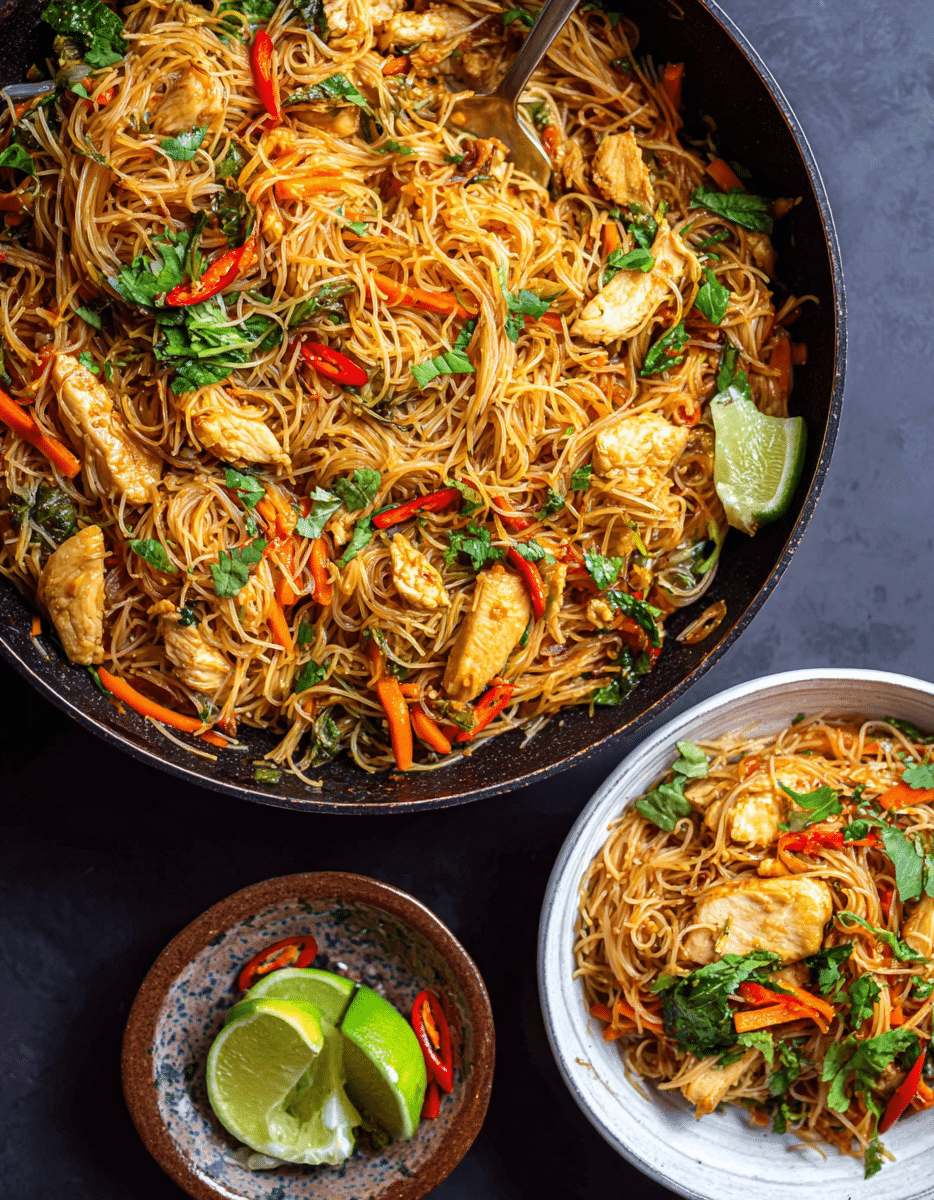 Easy Chicken Vermicelli Noodles