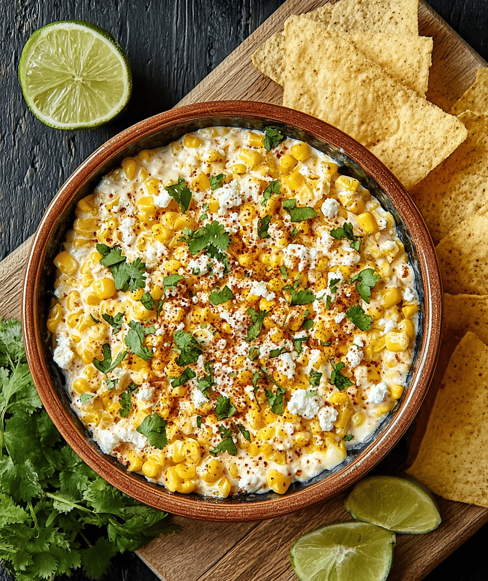 Easy Mexican Street Corn Dip