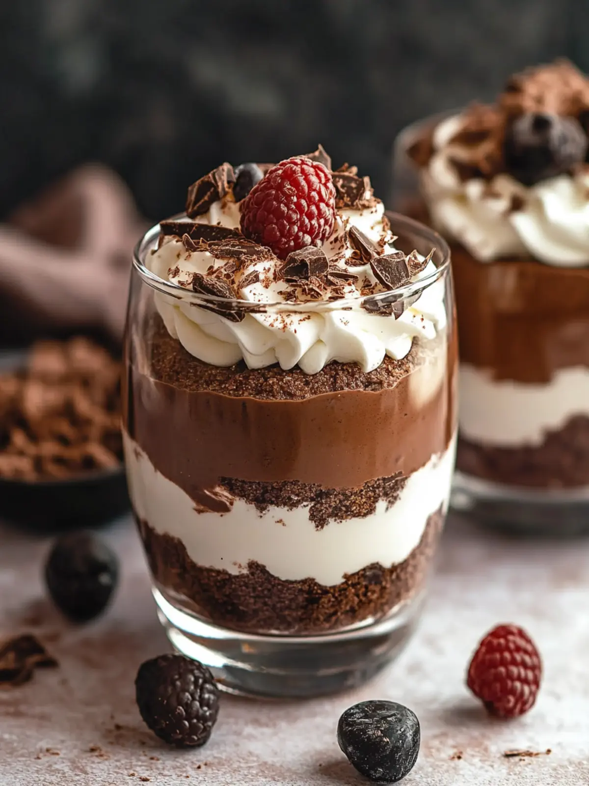 Indulge in No Bake Creamy Chocolate Parfait Bliss 2 Creamy Chocolate Parfait (No Bake)