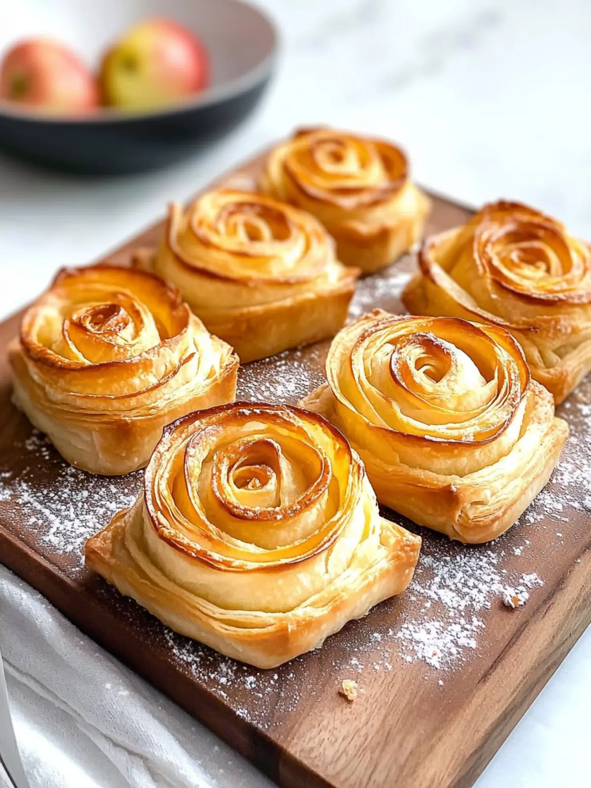 Irresistible Apple Roses with Puff Pastry to Impress Anyone 4 Apple Roses with Puff Pastry
