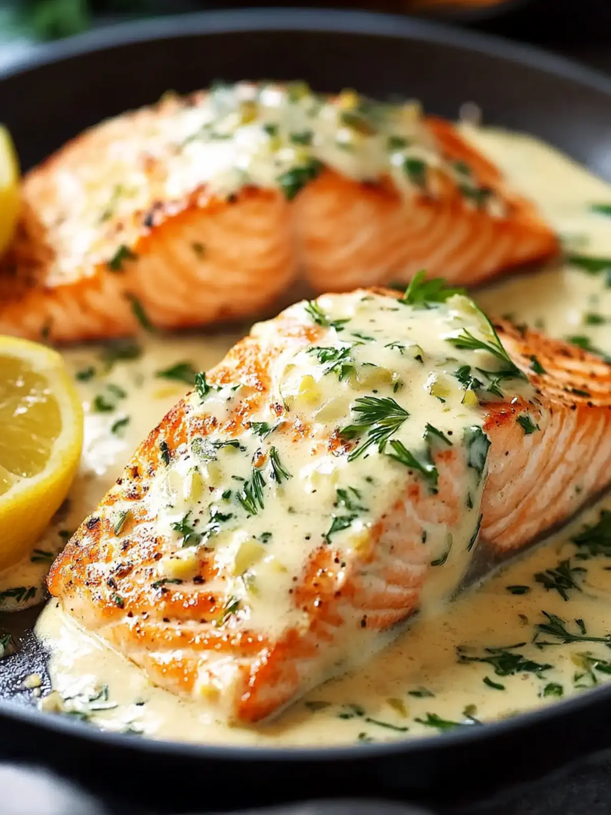 Creamy Garlic Salmon: Quick, Healthy, and Simply Irresistible 4 Creamy Garlic Salmon