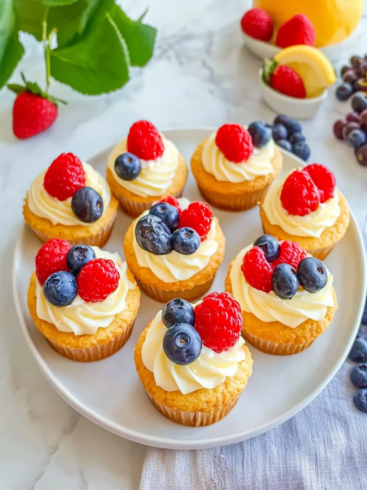 Lemon Cheesecake Cookie Cups with Berries for Summer Bliss 4 Lemon Cheesecake Cookie Cups with Berries