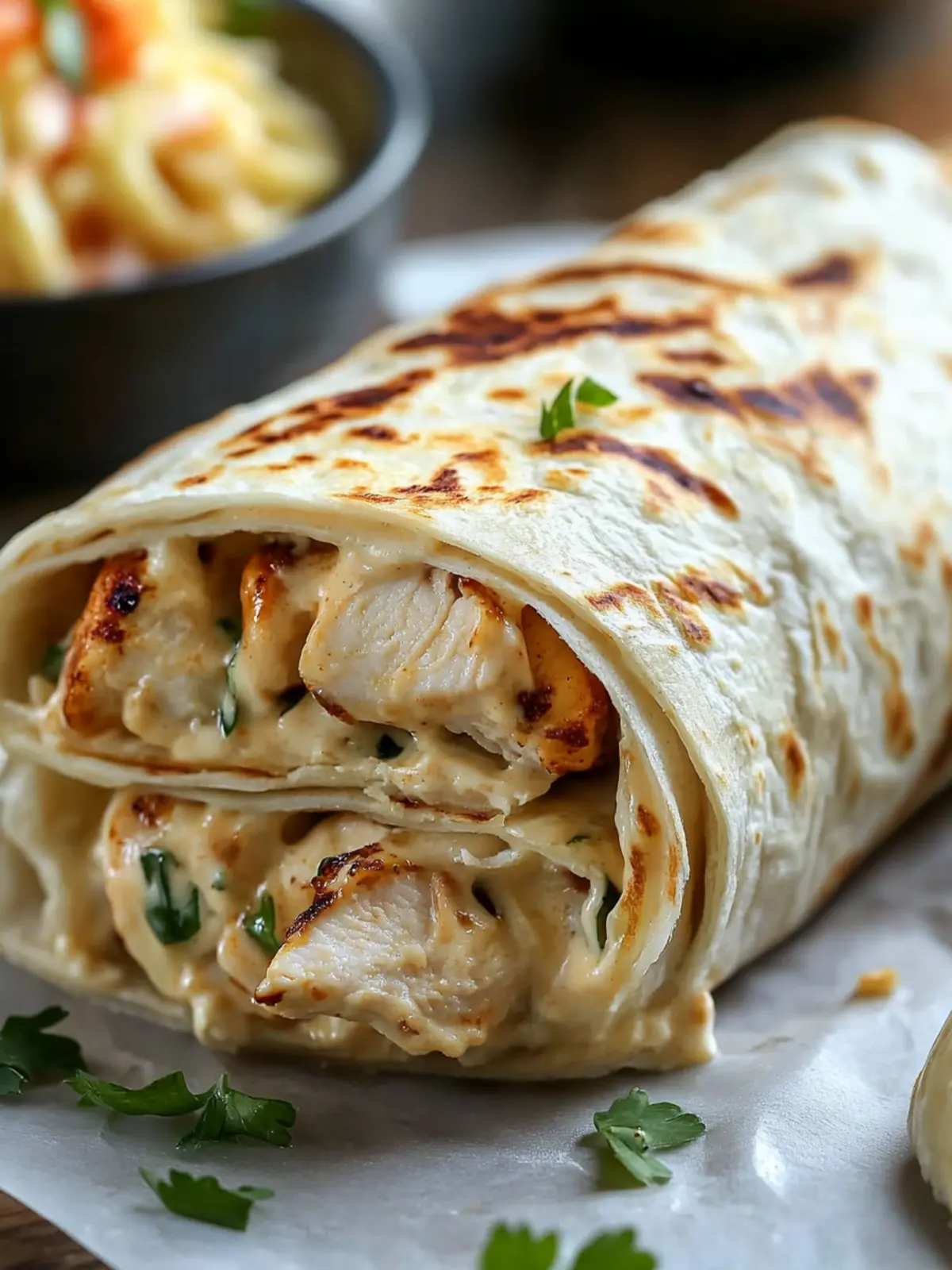 Mastering Ooey-Gooey Cheesy Garlic Chicken Wraps at Home 4 Mastering Ooey-gooey Cheesy Garlic Chicken Wraps: A Tasty Journey