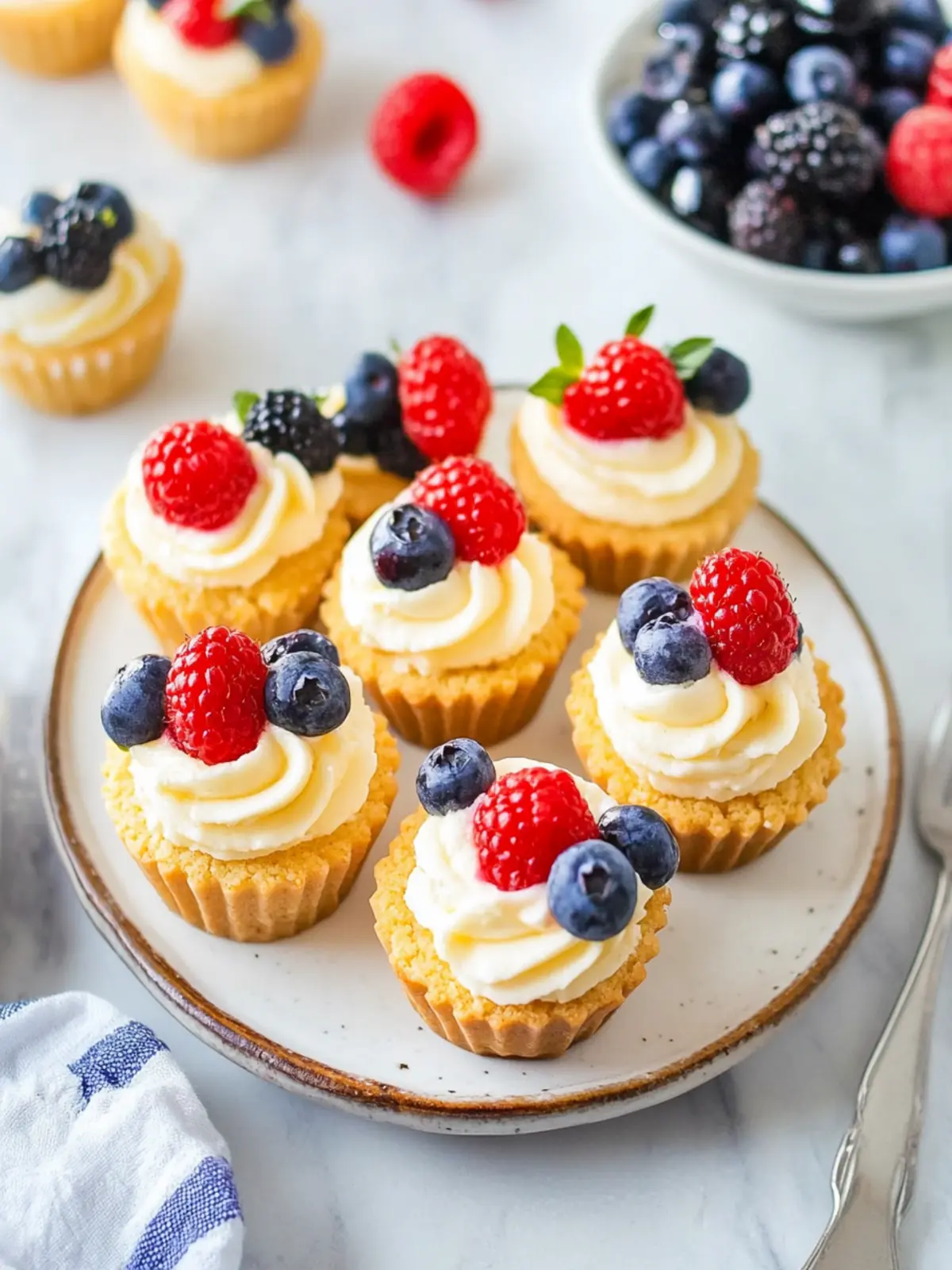 Lemon Cheesecake Cookie Cups with Berries for Summer Bliss 3 Lemon Cheesecake Cookie Cups with Berries