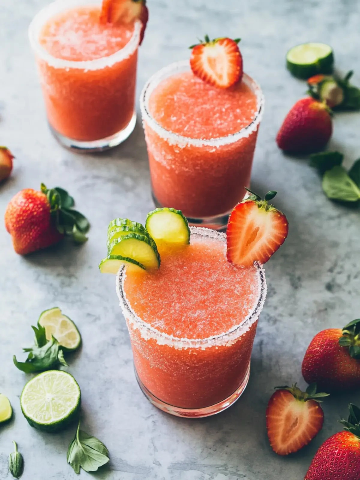 Frozen Strawberry Rhubarb Margaritas for a Guilt-Free Treat 4 Frozen Strawberry Rhubarb Margaritas