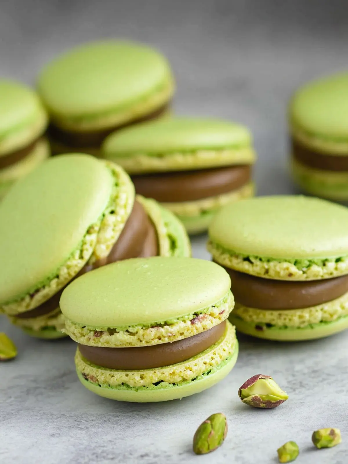 Pistachio Macarons with Ganache: A Luxurious Homemade Treat 2 Pistachio Macarons with Pistachio Ganache Filling