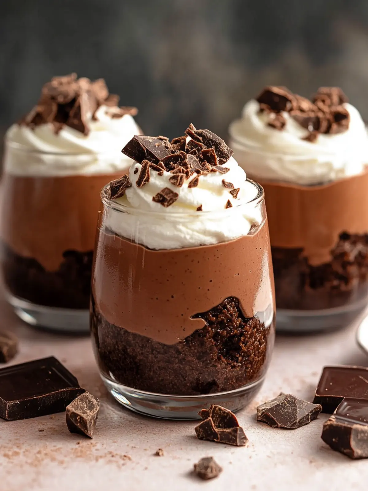 Indulge in No Bake Creamy Chocolate Parfait Bliss 3 Creamy Chocolate Parfait (No Bake)